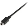 Kabelis USB StarTech USB-A - miniUSB-B 1 m Juodas (USB2HABM1M)