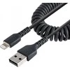 USB kabelis StarTech USB-A - Žaibas 1 m Juodas (RUSB2ALT1MBC)