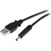 USB kabelis StarTech USB-A - DC 3.4 mm Type-H 0.9 m juodas (USB2TYPEH)