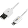 Kabelis USB StarTech USB-A - Lightning 1 m Baltas (USBLT1MW)