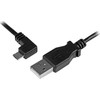 USB kabelis StarTech USB-A - mikroUSB 0, 5 m juoda (USBUB50CMLA)