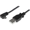 USB kabelis StarTech USB-A - mikroUSB 1 m juodasis (USBUB1MRA)