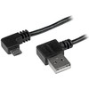 USB kabelis StarTech USB-A - mikroUSB Juodieji (USB2UB2RA2M)