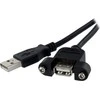 USB kabelis StarTech USB-A - USB-A 0,9 m Juodas (USBPNLAFAM3)