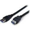 USB kabelis StarTech USB-A - USB-A 2 m Juodas (USB3SEXT2MBK)