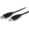 USB kabelis StarTech USB-A - USB-A 2 m juodas (USB2AA2M)