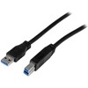 USB kabelis StarTech USB-A - USB-B 2 m Juodas (USB3CAB2M)