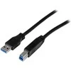 USB kabelis StarTech USB-A - USB-B 2 m Juodas (USB3CAB2M)