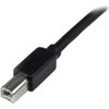 Kabelis USB StarTech USB-A - USB-B 20 m Juodas (USB2HAB65AC)