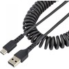 USB kabelis StarTech USB-A - USB-C 0,5 m juodas (R2ACC- 50C- USB- CABLE)