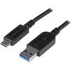 USB kabelis StarTech USB-A - USB-C 1 m Juodas (USB2AC1MR)