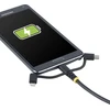USB kabelis StarTech USB-A - USB-C + microUSB + Lightning 1 m juodas (RLTCUB1MBK)
