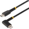 USB kabelis StarTech USB-C - Žaibas 1 m Juodas (RUSB2CLTM1MR)
