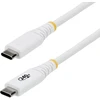 Kabelis USB StarTech - USB-C (M) do USB-C (M) - USB 2.0 - 5 A - 3 m - ultra elastyczny, USB Power Delivery (240W), rozszerzony zakres mocy (EPR), wytrzymały, USB-IF certyfikowany - balta (S2CEPR3MW-USB-CABLE)