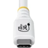 Kabelis USB StarTech - USB-C (M) do USB-C (M) - USB4 / Thunderbolt 3 / Thunderbolt 4 / DisplayPort 1.4 - 2 m - obsługa 4K120Hz, wytrzymały, rozszerzony zakres mocy (EPR), obsługa Power Delivery 3.1, elastyczny - balta (CC2M20GUSB4TPW)