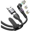 Kabelis USB STATIK USB-A + USB-C - USB-C + microUSB + Lightning 2 m Juodas (PUP-0520-6FT)