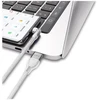 STATIK PowerPivot Pro besisukantis 2-in-1 USB-C laidas, baltas, 2 m