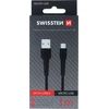 USB laidas Swissten microUSB - microUSB 1 m Juodas (SW-BA-MIC-3A-1M-BK)