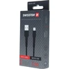 USB laidas Swissten microUSB - microUSB 1 m Juodas (SW-BA-MIC-3A-1M-BK)