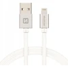 Swissten MFI Textile Fast Charge 3A Lightning Data ir 1,2m įkrovimo laidas