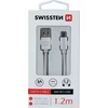 Kabelis USB Swissten USB-A - micro-B 1.2 m Auksinis (71522204)