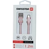 Kabelis USB Swissten USB-A - micro-B 1.2 m Auksinis (71522204)