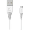 Kabelis USB Swissten USB-A - micro-B 1.5 m Baltas (71504300)