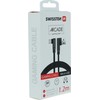 Swissten L Type Textile Universal Quick Charge 3.1 USB į micro USB duomenų ir įkrovimo laidas 1,2 m