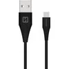 Swissten USB - USB-C 3.1 1.5m (7mm) juoda