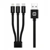 Swissten 3in1 Textile Data Cable 1,2m