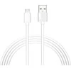 CABLE T-PHOX NETS MICRO USB Baltas 3A ; PVC ; 1,2M