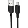 Kabelisis T-PHOX FAST TYPE-C 2,4A PVC 1,2M Juodos spalvos