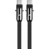 TB 2in1 USB C laidas, raištelis, 1,2 m, juodas