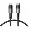 Kabelis 60W 3A 0,25m USB-C – USB-C Tech-Protect UltraBoost pilkos spalvos