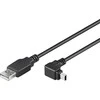 Kabelis USB Techly USB-A - miniUSB 1,8 m Juodas (ICOC-MUSB-AA-018ANG)
