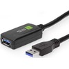 Kabelis USB Techly USB-A - USB-A 5 m Juodas (ICUR3050G)