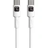 Laidas USB Techly USB-C - USB-C 1 m baltas (ICOC-MUSB20-C60W1)