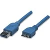 Techly USB-A – micro-B USB laidas 2 m mėlynas (ICOC-MUSB3-A-020)