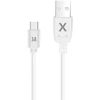 Maxlife USB – USB-C laidas 1,5 m 3A baltas