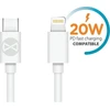 Forever kabelis USB-C - Lightning 1,0 m 20W baltos spalvos