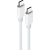 TelForceone Maxlife MXUC-05 kabelis USB-C - USB-C 2,0 m 100W baltos spalvos