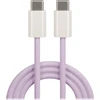 Telforceone Maxlife MXUC-06 kabelis USB-C - USB-C 1,0 m 20W purpurinis nailonas
