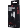 TelForceone Maxlife kabelis USB - microUSB 1,0 m 3A baltos spalvos