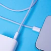 Maxlife MXUC-06 laidas USB-C – Lightning 1,0 m 20W mėlynas nailoninis