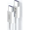 TelForceone XO kabelis NB-Q190B PD USB-C - USB-C 2,0m 60W baltos spalvos