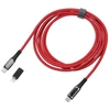 Kabelis USB Troika USB-C - USB-C + Lightning 2 m Raudona (CBL20/RD)