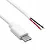 AKYGA USB type C m cable open version AK-SC-40 1m baltas