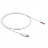 AKYGA USB type C m cable open version AK-SC-40 1m baltas