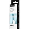 C tipo USB – C tipo USB kabelis 100 W, 1 m Mėlyna Kruger & Matz Basic