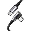 UGREEN US334 USB-C - USB-C kampinis laidas 5A PD 100W 2m
